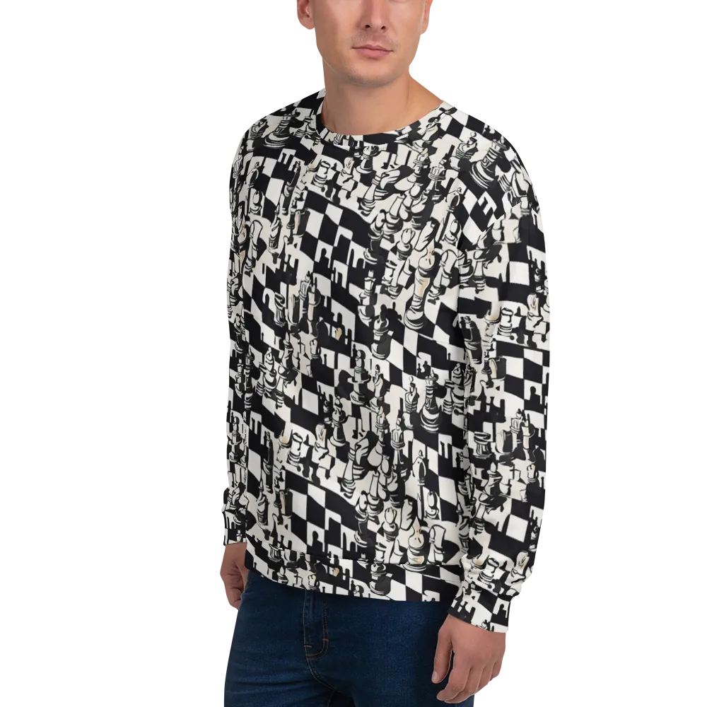 Checkmate Noir on Sweatshirt — Left Front