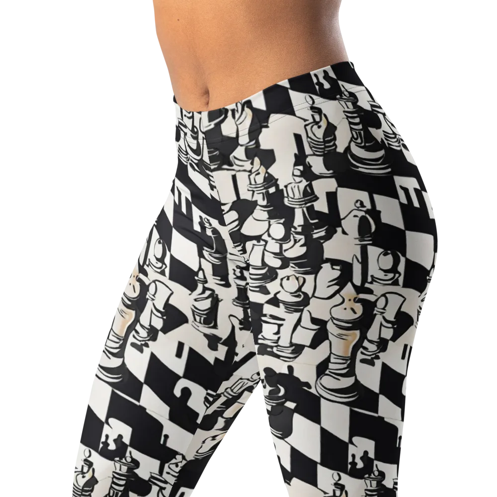 Checkmate Noir on Leggings — Left Front
