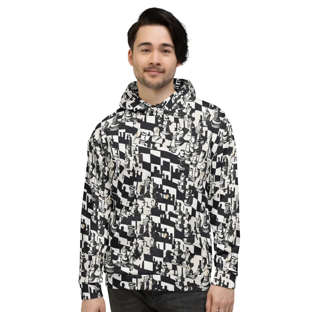 Checkmate Noir on Hoodie — Front