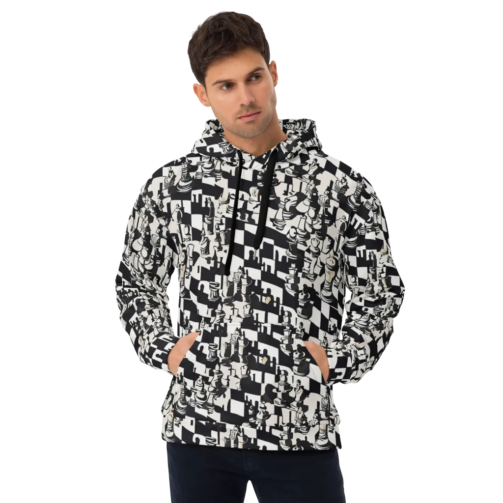 Checkmate Noir on Hoodie — Front