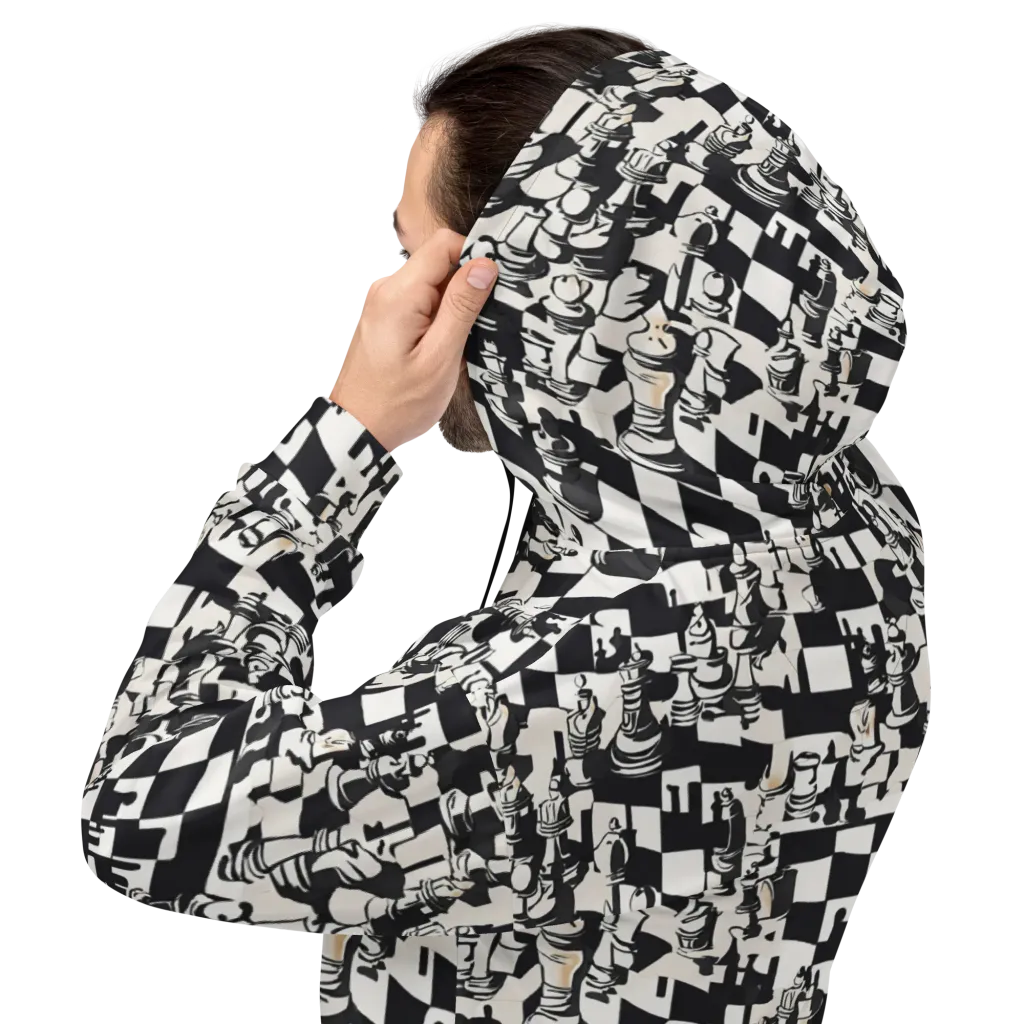 Checkmate Noir on Hoodie — Back