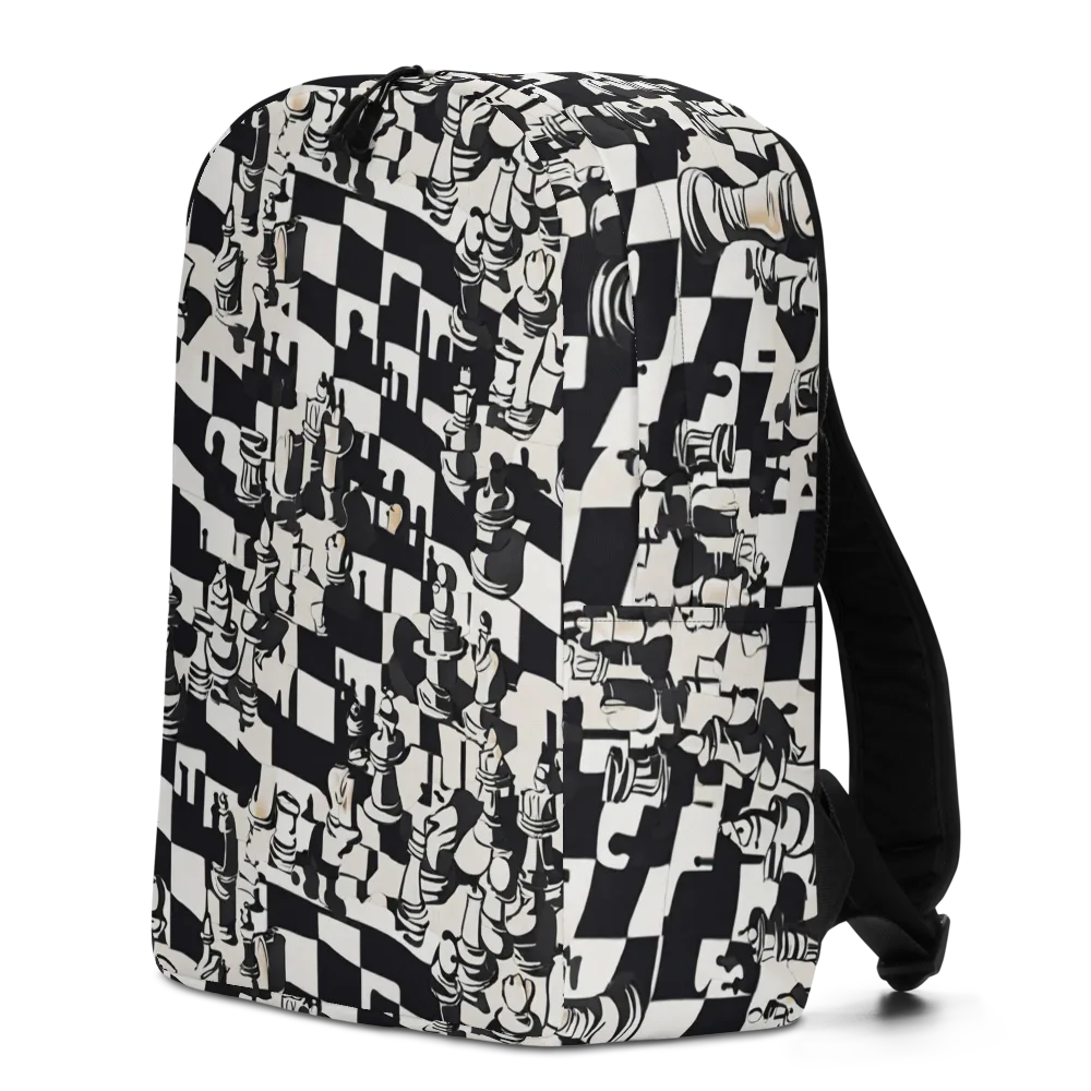 Checkmate Noir on Minimalist Backpack — Left