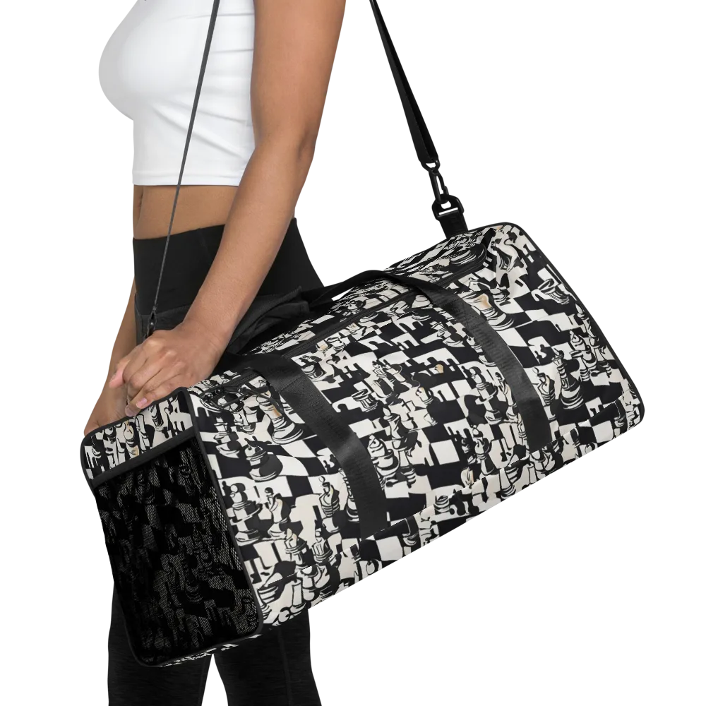 Checkmate Noir on Duffle Bag — Front