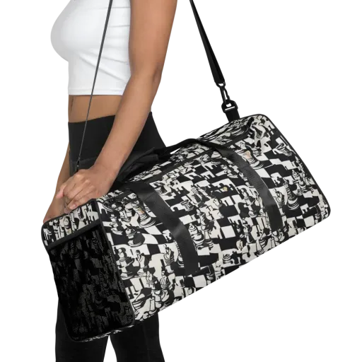 Checkmate Noir on a Duffle Bag