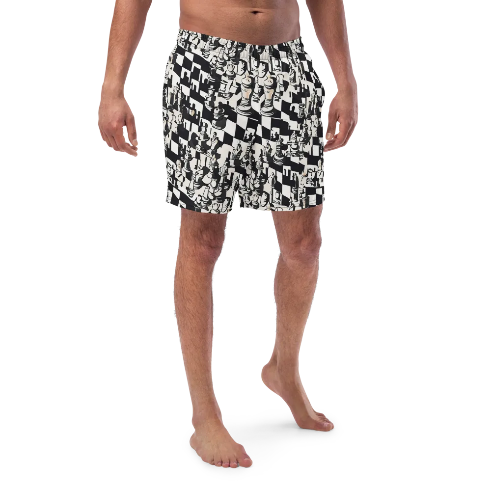 Checkmate Noir on Swim Trunks — Front