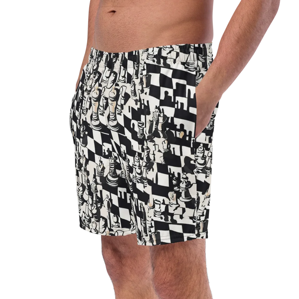 Checkmate Noir on Swim Trunks — Left Front