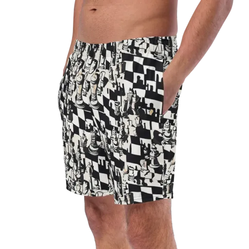 Checkmate Noir on a Swim Trunks
