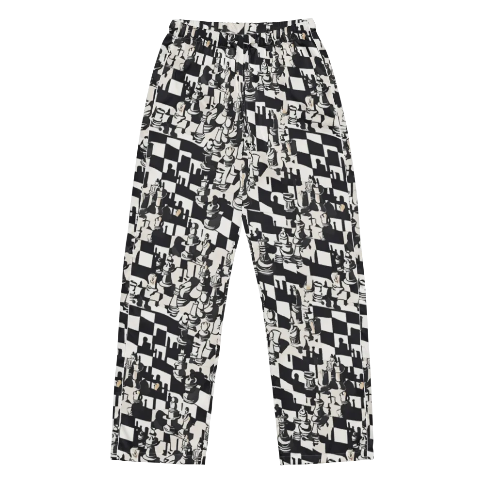Checkmate Noir on Women's Pajama Pants — Front