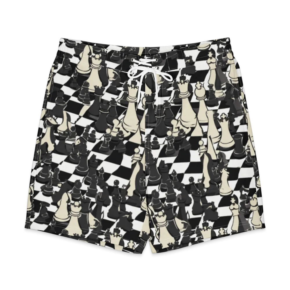 Ivory Gambit on Men's Board Shorts — Front