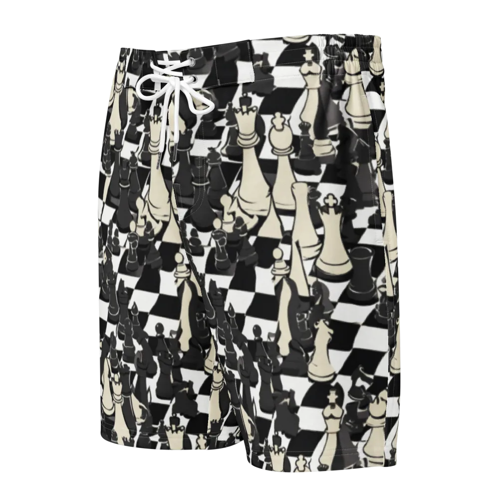Ivory Gambit on Men's Board Shorts — Front
