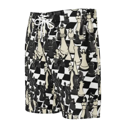 Ivory Gambit on a Men's Board Shorts