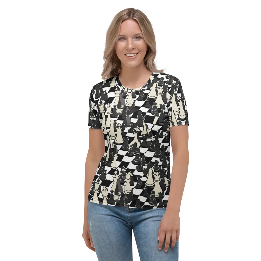 Ivory Gambit on Women's Crew Neck T-Shirt — Front