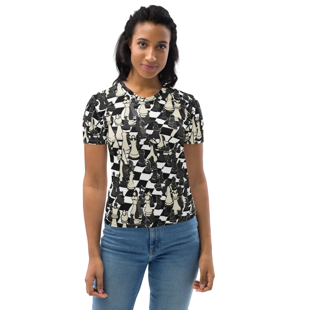 Ivory Gambit on Women's Crew Neck T-Shirt — Front