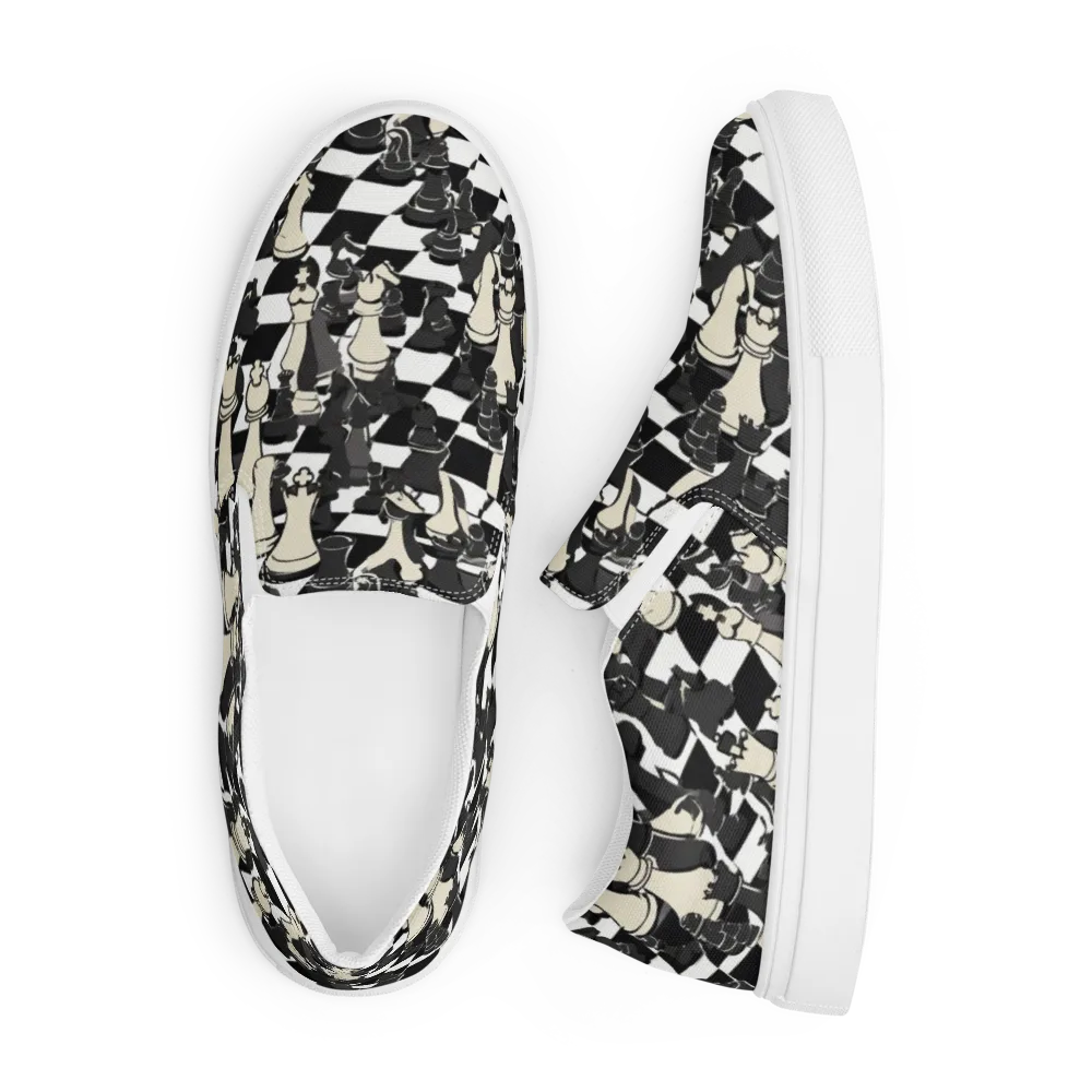 Ivory Gambit on Men's Slip-On Canvas Shoes — Front