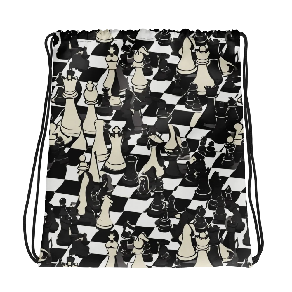 Ivory Gambit on Drawstring Bag — Photo