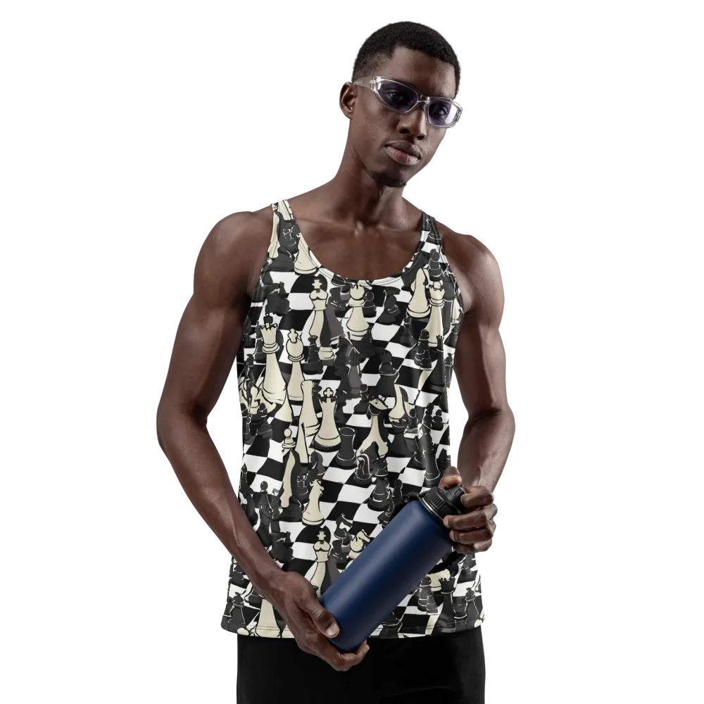 Ivory Gambit on Men's Tank Top — Front