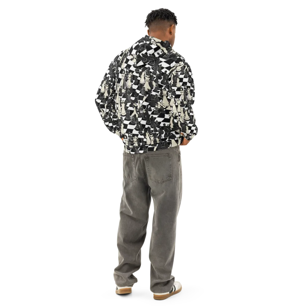 Ivory Gambit on Cotton Hoodie — Back