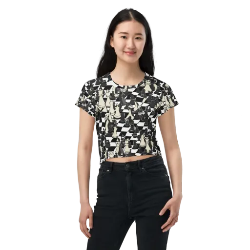 Ivory Gambit on a Crop Tee