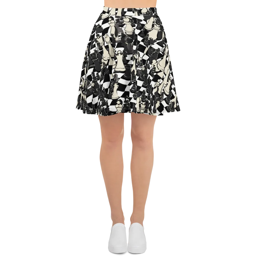 Ivory Gambit on Skater Skirt — Front