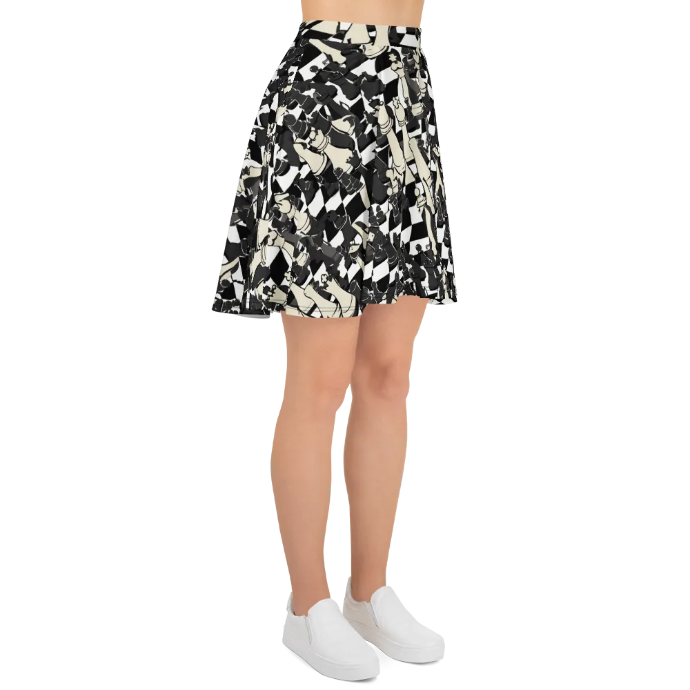 Ivory Gambit on Skater Skirt — Right