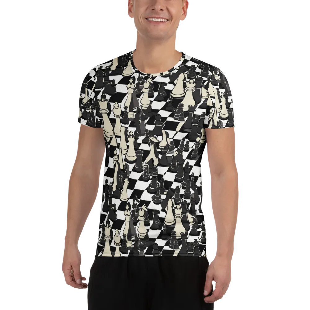 Ivory Gambit on Men's Athletic T-Shirt — Front