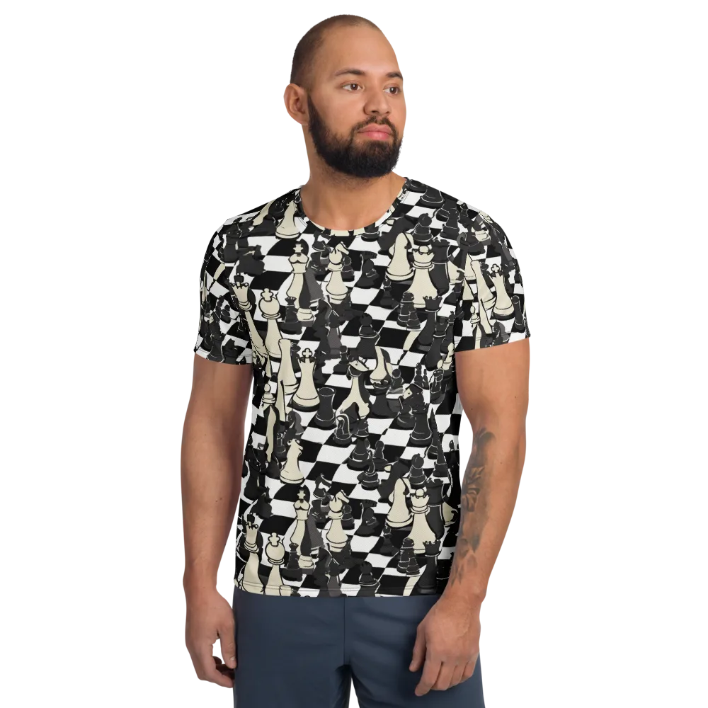 Ivory Gambit on Men's Athletic T-Shirt — Front