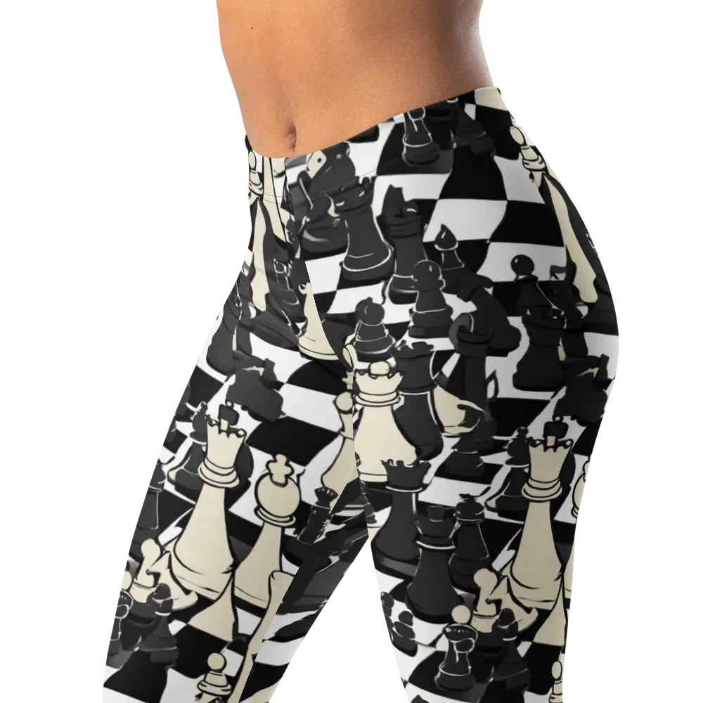 Ivory Gambit on Leggings — Left Front