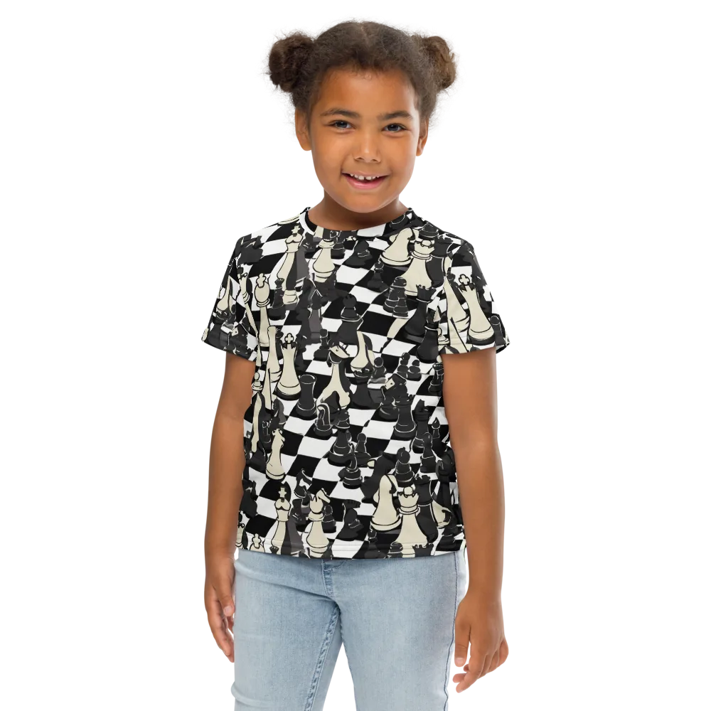 Ivory Gambit on Kids Crew Neck T-Shirt — Front