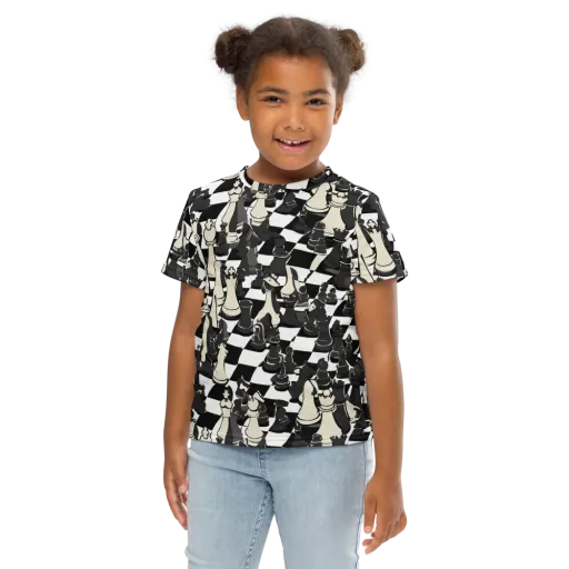 Ivory Gambit on a Kids Crew Neck T-Shirt
