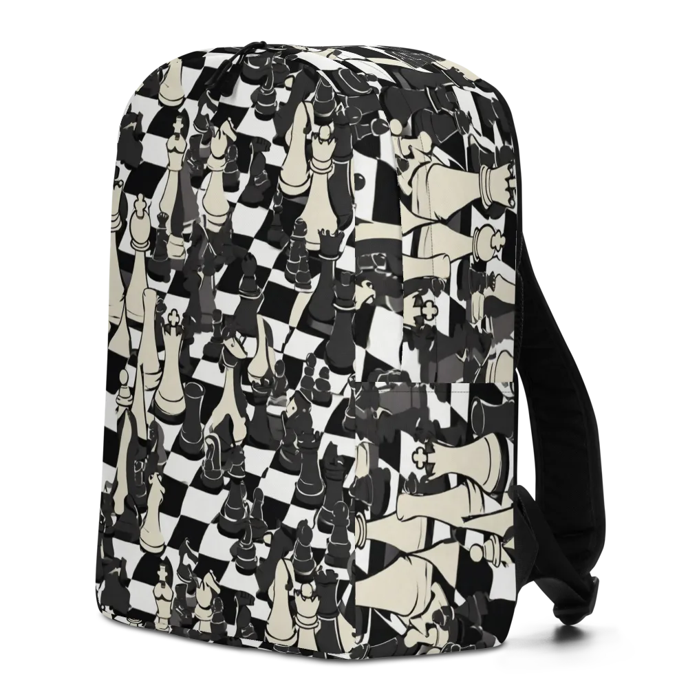 Ivory Gambit on Minimalist Backpack — Left