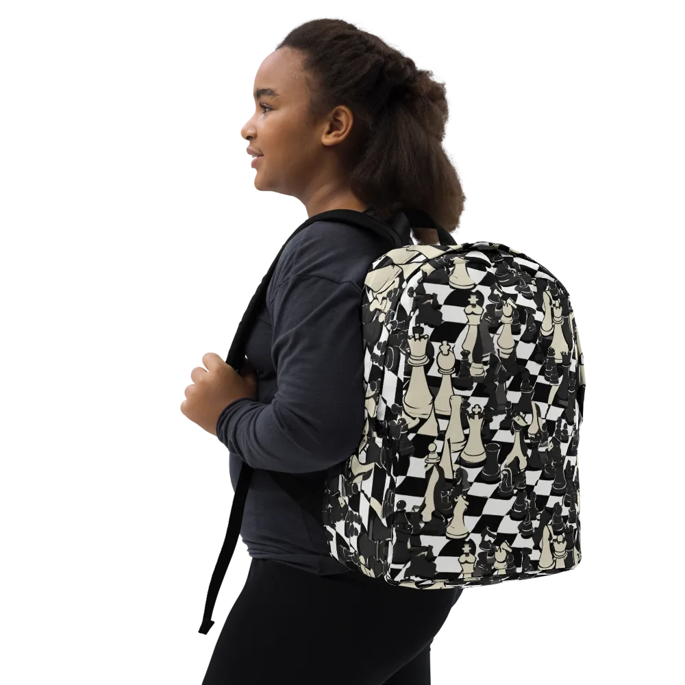 Ivory Gambit on Minimalist Backpack — Right Front
