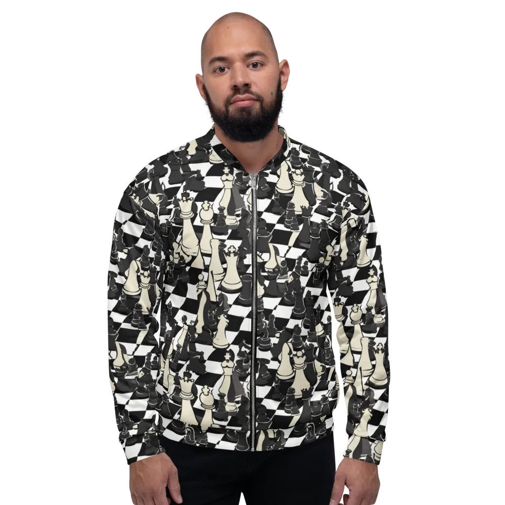 Ivory Gambit on Bomber Jacket — Front
