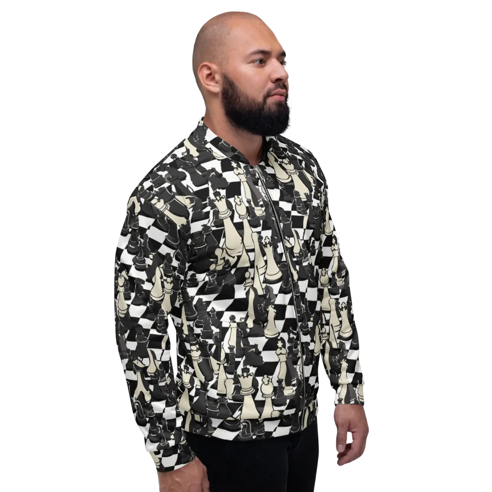 Ivory Gambit on Bomber Jacket — Right