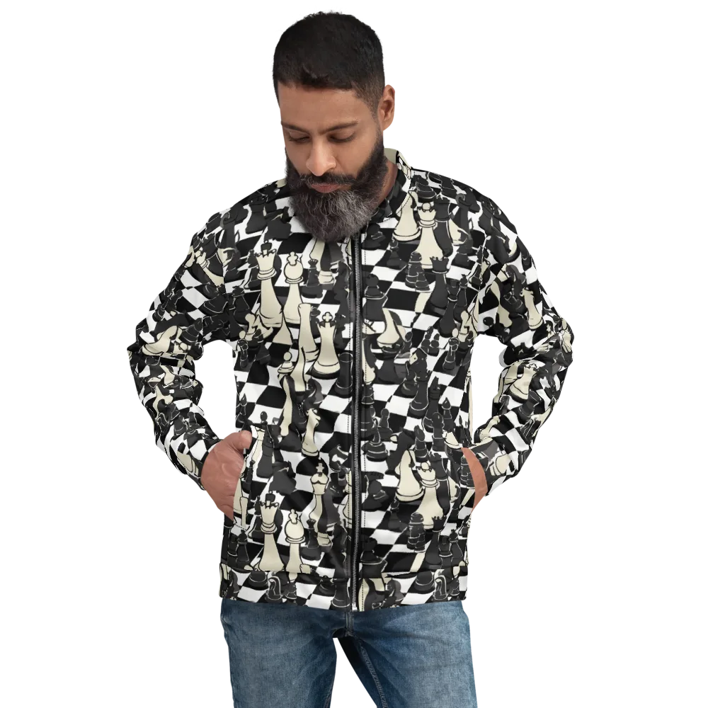 Ivory Gambit on Bomber Jacket — Front