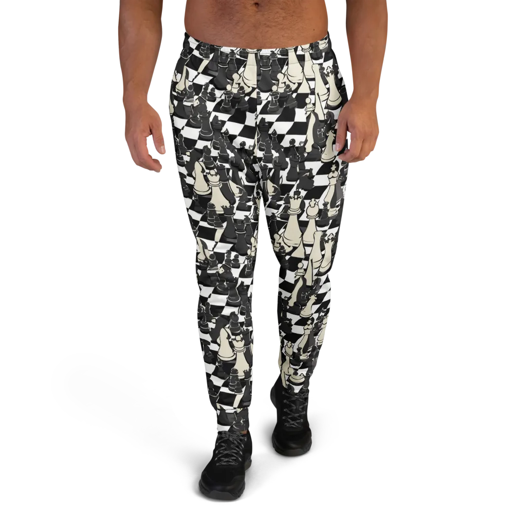 Ivory Gambit on Men's Joggers — Front
