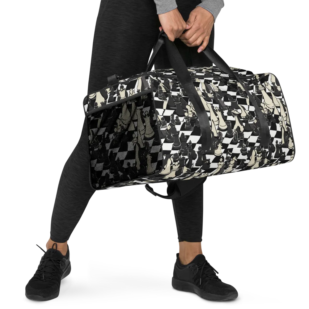 Ivory Gambit on Duffle Bag — Right Front