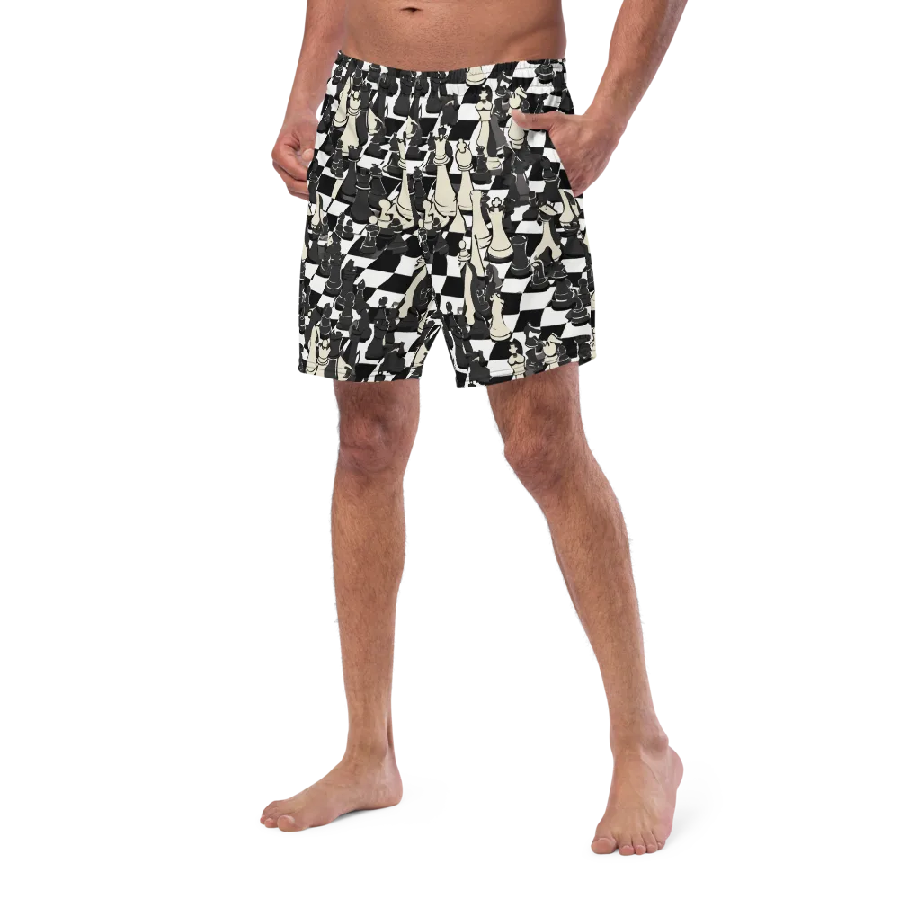 Ivory Gambit on Swim Trunks — Left Front