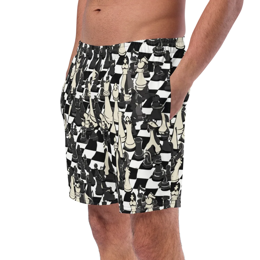 Ivory Gambit on Swim Trunks — Left Front