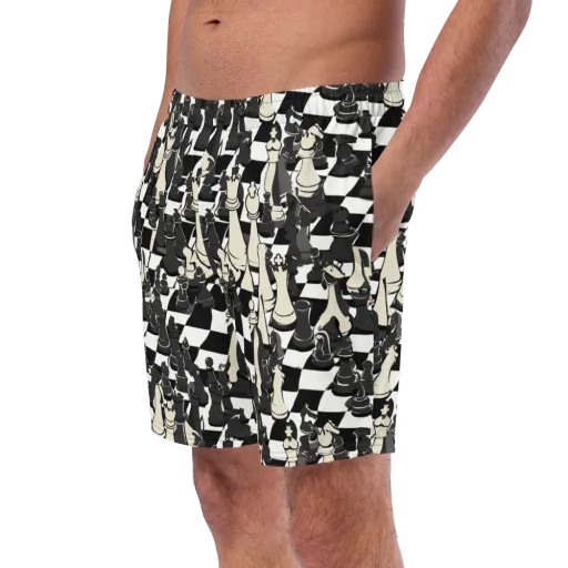Ivory Gambit on a Swim Trunks