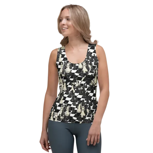 Ivory Gambit on a Women's Tank Top