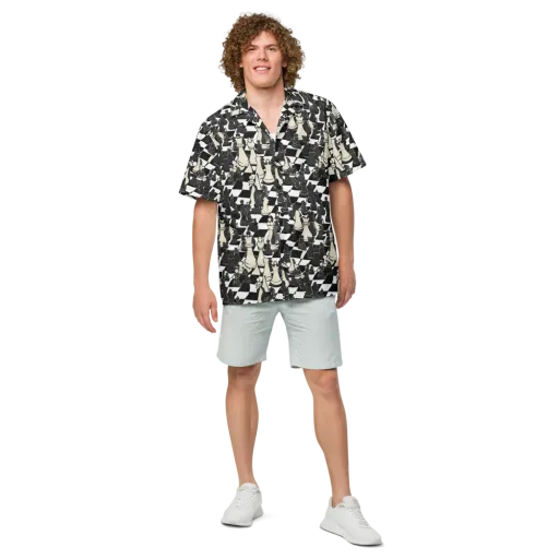Ivory Gambit on a Button Shirt