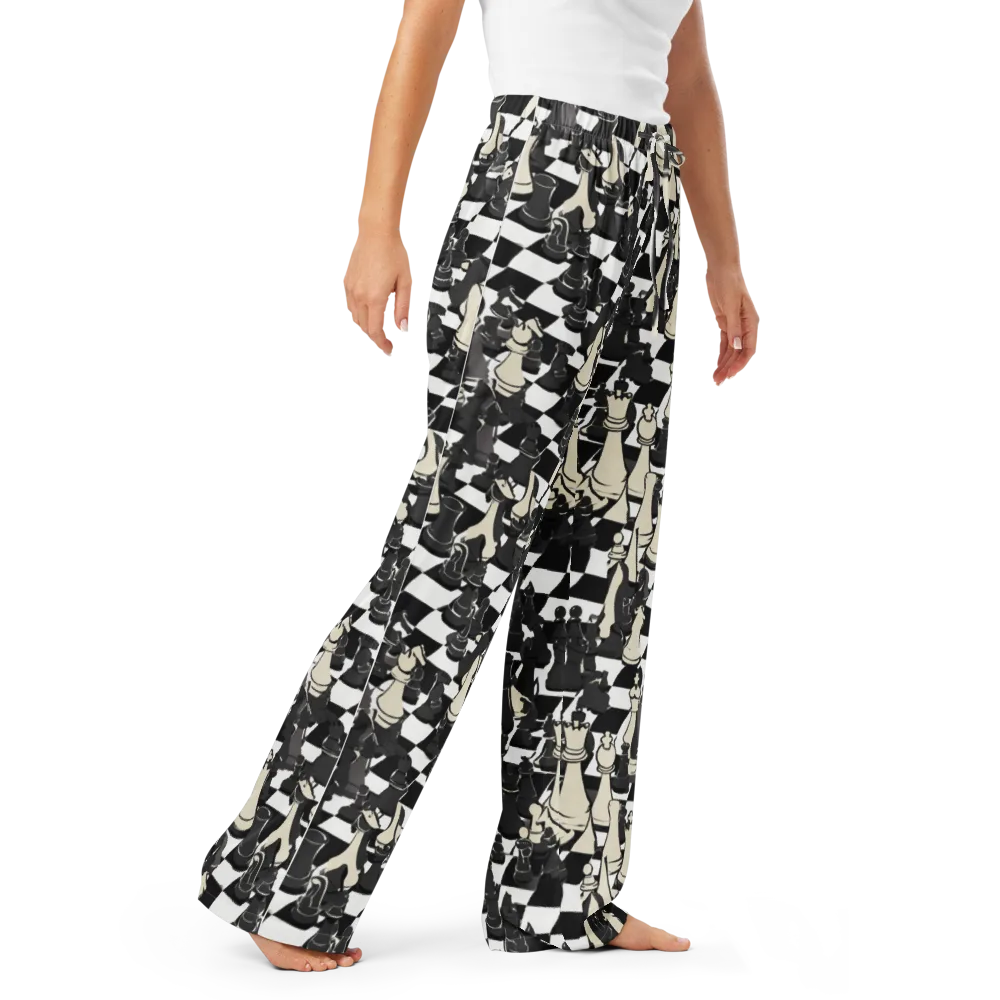 Ivory Gambit on Women's Pajama Pants — Right Front
