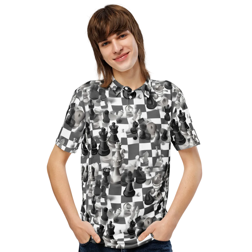 The Grand Gambit on Men's Slim Fit Polo Shirt — Front