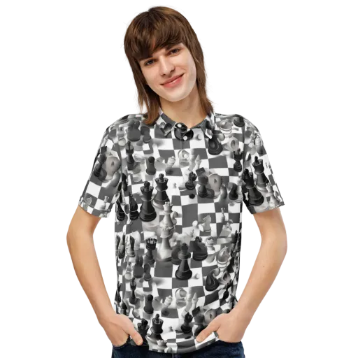 The Grand Gambit on a Men's Slim Fit Polo Shirt
