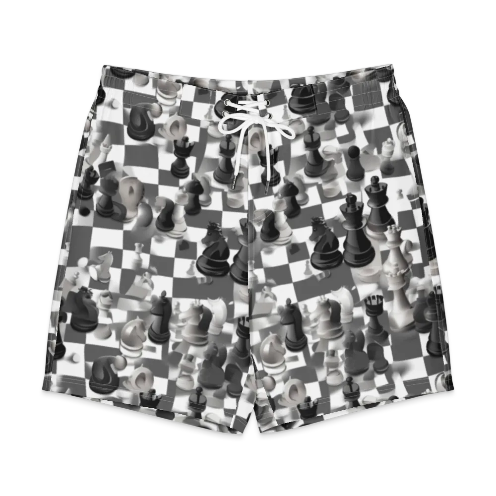 The Grand Gambit on Men's Board Shorts — Front