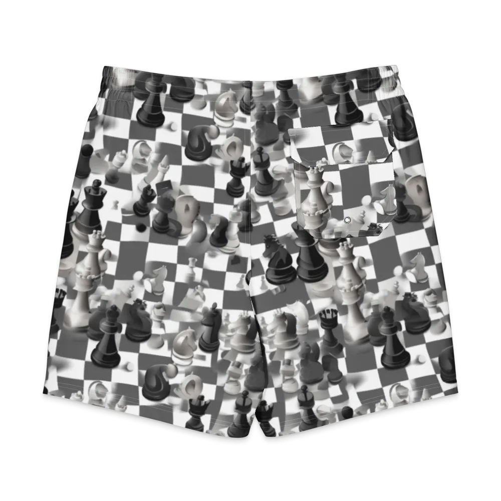 The Grand Gambit on Men's Board Shorts — Back
