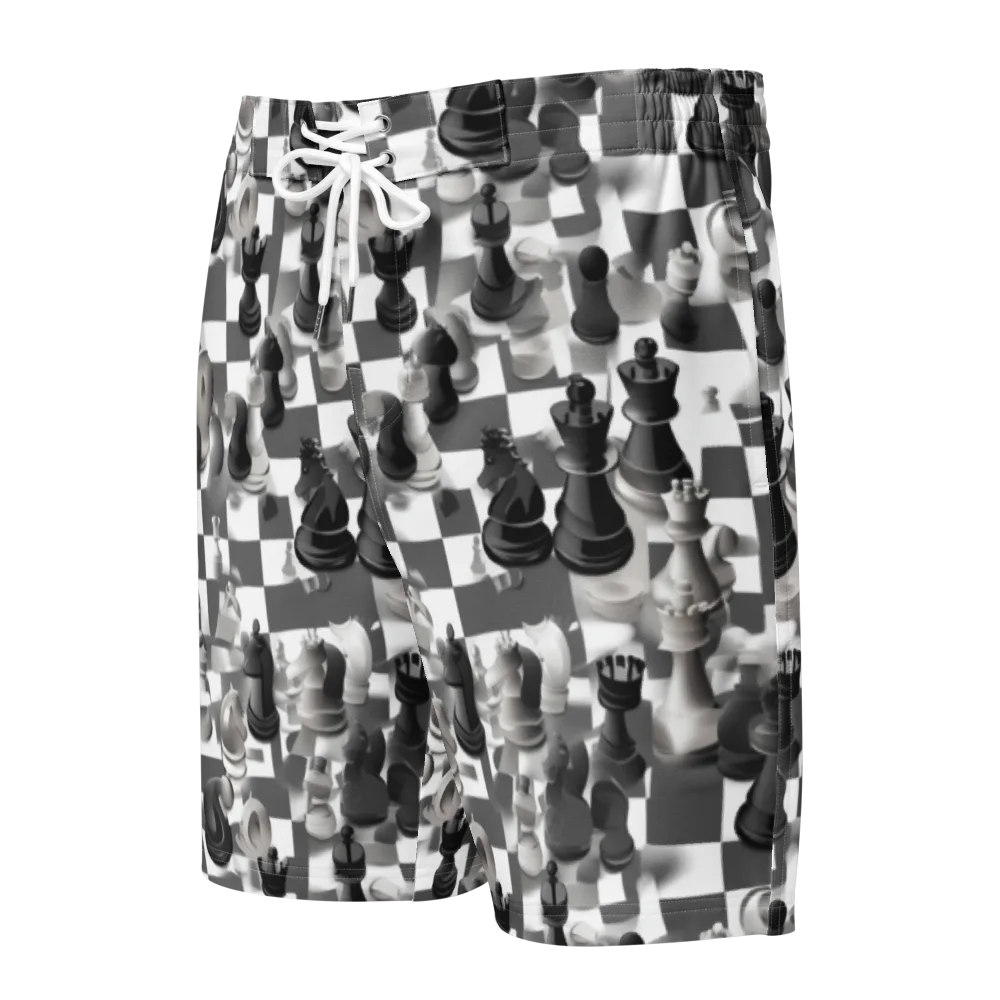 The Grand Gambit on Men's Board Shorts — Front