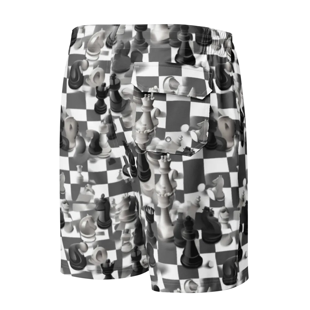The Grand Gambit on Men's Board Shorts — Back