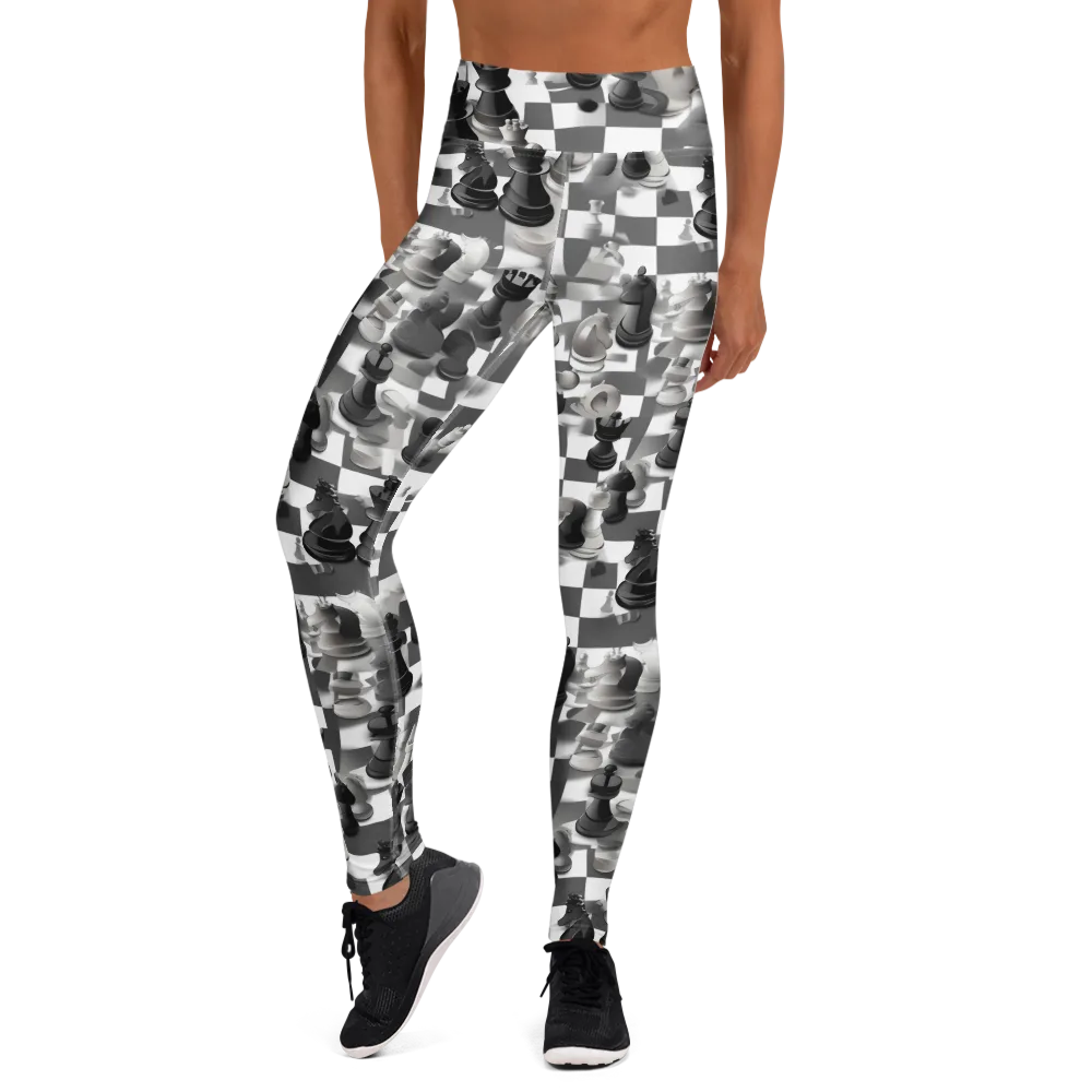 The Grand Gambit on Yoga Leggings — Front