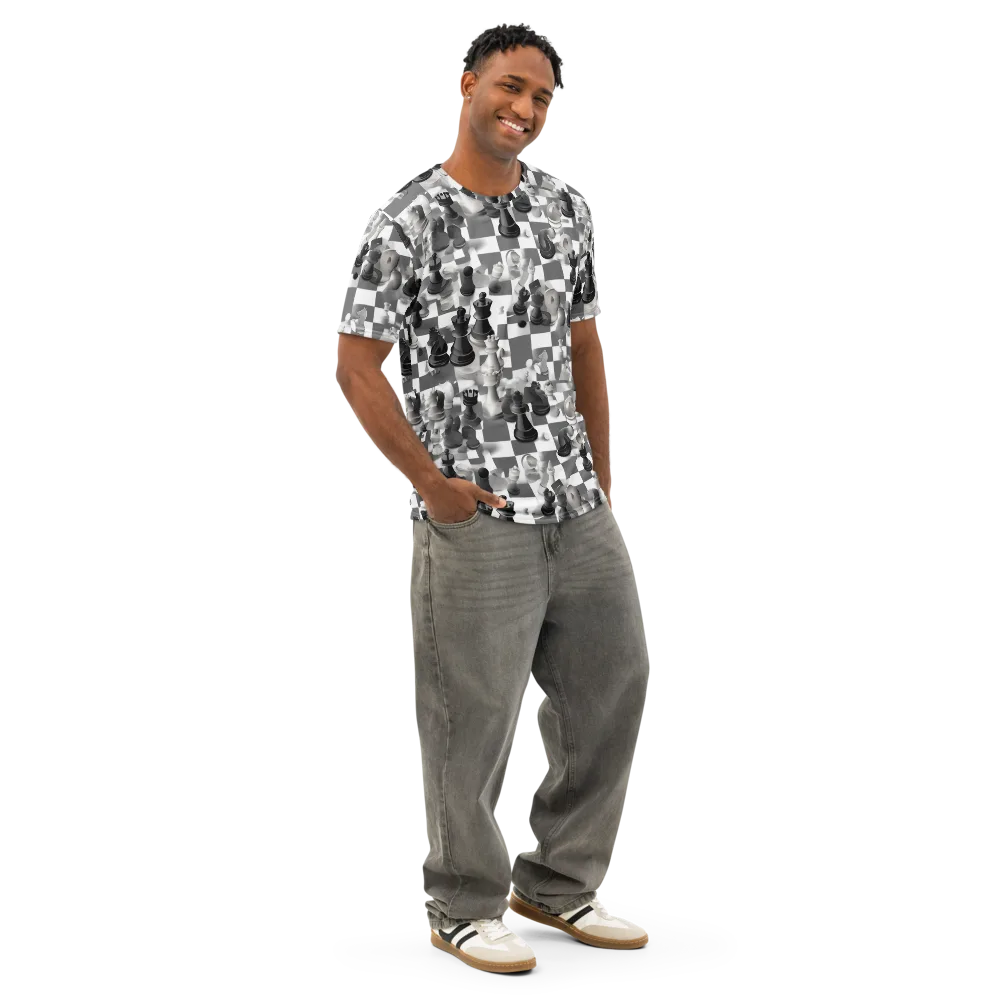 The Grand Gambit on Men's Cotton Crew Neck T-Shirt — Right Front
